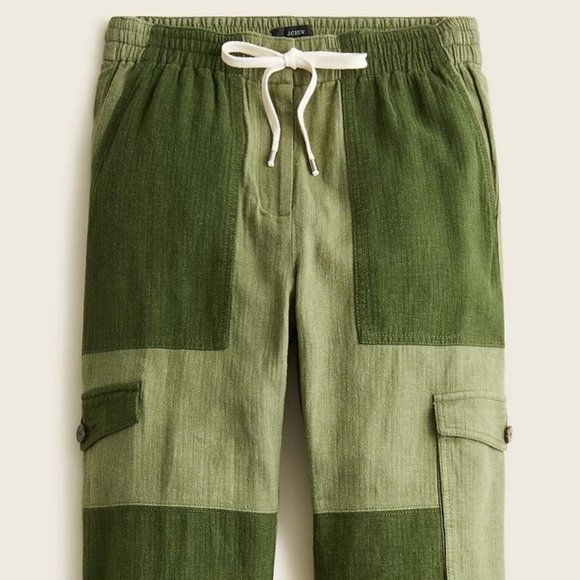 J. Crew Tie-waist linen-blend cargo pant 12 - Picture 3 of 10